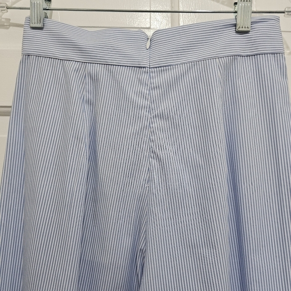 Petersyn X Revolve Wide Leg Tatum Blue/White Pinstripe Pants Size XS - Picture 10 of 17